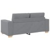 vidaXL Loveseat Sofa Světle šedá 180x77x82 cm textil