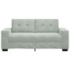 vidaXL Loveseat Sofa světle šedá 180x77x82 cm samet