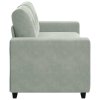 vidaXL Loveseat Sofa světle šedá 180x77x82 cm samet