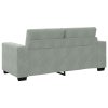 vidaXL Loveseat Sofa světle šedá 180x77x82 cm samet