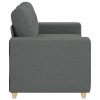 vidaXL Loveseat Sofa Dark Grey 160x77x82 cm Fabric