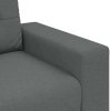 vidaXL Loveseat Sofa Dark Grey 160x77x82 cm Fabric