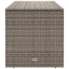 vidaXL Box na venkovní polštář šedá 100x55x55,5 cm Poly ratan