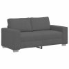 vidaXL Loveseat Sofa tmavě šedé 180x77x82 cm manšestrová tkanina