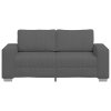 vidaXL Loveseat Sofa tmavě šedé 180x77x82 cm manšestrová tkanina