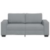 vidaXL Pohovka pro 2 osoby Světle šedá 140 cm Látka
