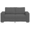 vidaXL Loveseat Sofa tmavě šedé 160x77x82 cm manšestrová tkanina