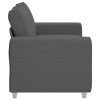 vidaXL Loveseat Sofa tmavě šedé 160x77x82 cm manšestrová tkanina