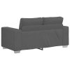 vidaXL Loveseat Sofa tmavě šedé 160x77x82 cm manšestrová tkanina