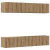 vidaXL Nástěnné TV skříňky 4 ks dub artisan kompozitní