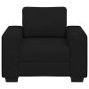 vidaXL Rozkládací křeslo černé 60 cm látka