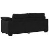 vidaXL Loveseat Sofa Černý 180x77x82 cm samet