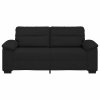 vidaXL Pohovka pro 2 osoby černá 180x81x84 cm látka