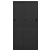 vidaXL Kancelářská skříň s posuvnými dveřmi antracit 90x40x180 cm ocel