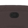 vidaXL Polohovací křeslo tmavě hnědé textil