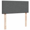 vidaXL Box spring postel s matrací tmavě šedá 120x190 cm textil