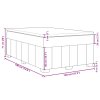 vidaXL Box spring postel s matrací tmavě šedá 120x190 cm textil