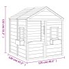 vidaXL Domeček s uzamykatelnými dveřmi a květináči masivní jedle
