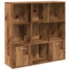 vidaXL Knihovna old wood 98 x 29 x 97,5 cm kompozitní dřevo