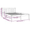 vidaXL Rám postele bez matrace masivní dřevo 120 x 200 cm