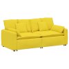 vidaXL Modulární pohovka s polštáři světle žlutá