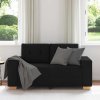 vidaXL Loveseat Sofa Černý 160x77x82 cm textil