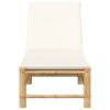 vidaXL Lehátko s polštáři 55x199x30 cm Bamboo