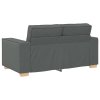 vidaXL Pohovka 3 pcs Tmavě šedá 220 x 80 x 84 cm Lněná směs