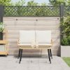 vidaXL Zahradní jídelní souprava 2 pcs Přírodní polyratan