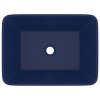 vidaXL Luxusní umyvadlo matné tmavě modré 41 x 30 x 12 cm keramické