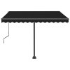 vidaXL Volně stojící automatická markýza 300 x 250 cm antracitová