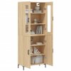 vidaXL Skříň highboard dub sonoma 69,5 x 34 x 180 cm kompozitní dřevo