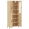 vidaXL Skříň highboard dub sonoma 69,5 x 34 x 180 cm kompozitní dřevo