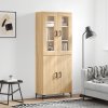 vidaXL Skříň highboard dub sonoma 69,5 x 34 x 180 cm kompozitní dřevo