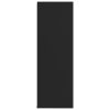 vidaXL Botník černý 54 x 34 x 100,5 kompozitní dřevo