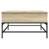 vidaXL Konferenční stolek dub sonoma 80 x 80 x 45 cm kompozit a kov