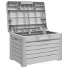 vidaXL Zahradní box na podušky šedý 73 x 50,5 x 46,5 cm polypropylen