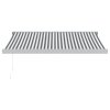 vidaXL Zatahovací markýza antracitová a bílá 3 x 2,5 m textil a hliník