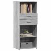 vidaXL Skříň highboard šedá sonoma 50 x 42,5 x 124 cm kompozitní dřevo