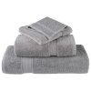 vidaXL Premium ručníky SOLUND 10 ks šedé 50 x 100 cm 600 g/m²