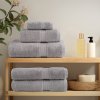 vidaXL Premium ručníky SOLUND 4 ks šedé 100 x 150 cm 600 g/m²