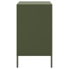 vidaXL Noční stolek olivově zelený 36 x 39 x 68 cm ocel