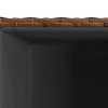 vidaXL Truhlík hnědý 40 x 40 x 80 cm polyratan