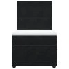 vidaXL Box spring postel s matrací černá 90x200 cm samet