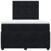 vidaXL Box spring postel s matrací černá 120 x 190 cm samet