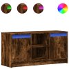 vidaXL TV skříňka s LED kouřový dub 100 x 34 x 50 cm kompozitní dřevo