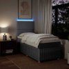 vidaXL Box spring postel s matrací světle šedá 80 x 200 cm textil