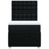 vidaXL Box spring postel s matrací černá 80 x 200 cm textil