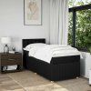 vidaXL Box spring postel s matrací černá 80 x 200 cm textil