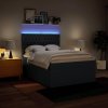 vidaXL Box spring postel s matrací modrá 140x200 cm textil